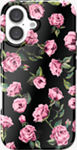 Funda floral con MagSafe para el Apple iPhone 16: Rosa​​ 