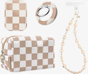 Set de regalo de accesorios para teléfono compatible con las fundas MagSafe para iPhone - Nude Vibe Check​​ 