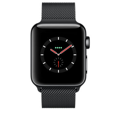 apple watch series 3 42mm stainless steel milanese loop